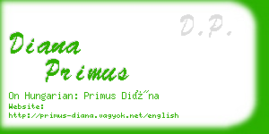 diana primus business card